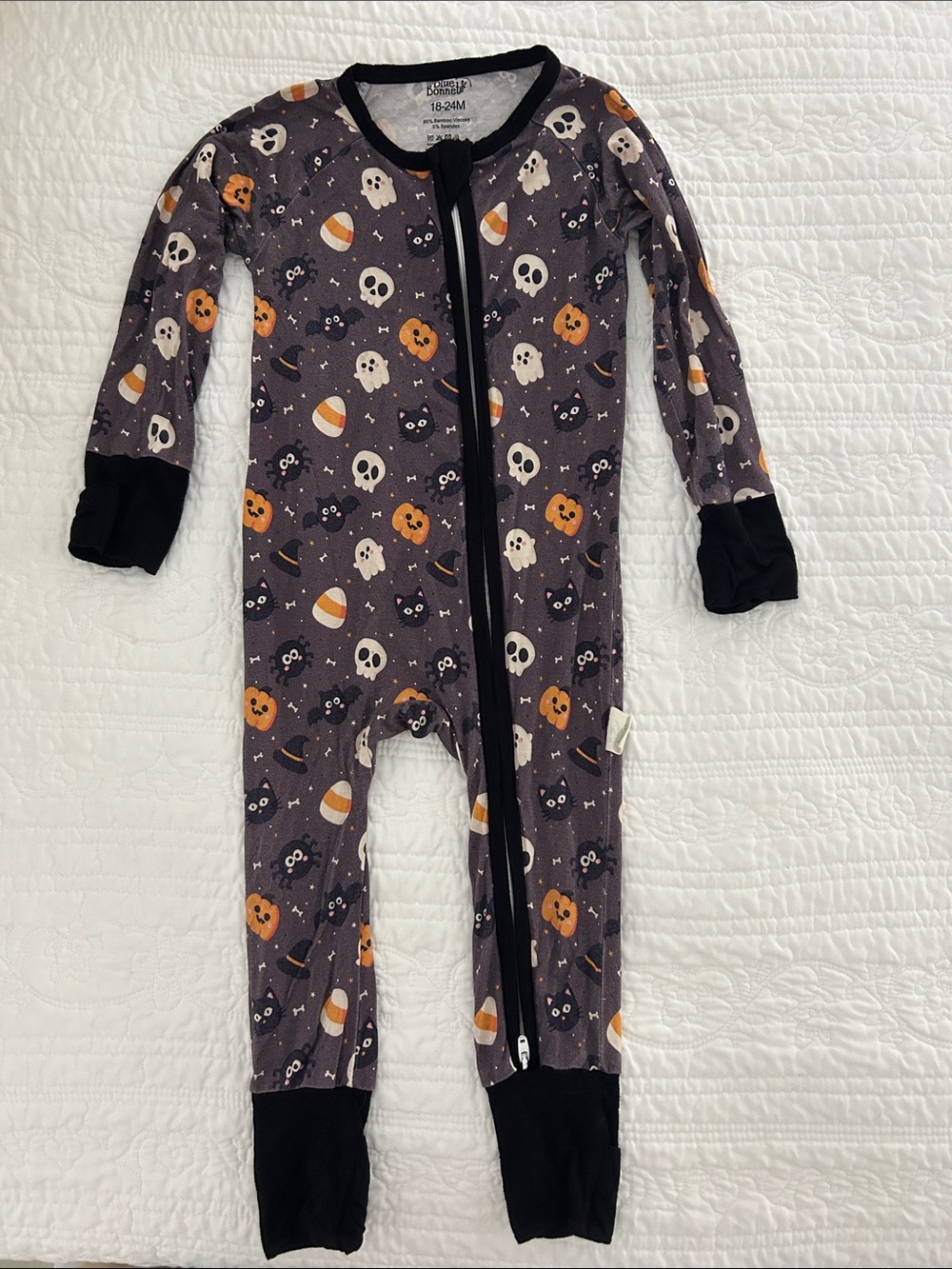 The Blue Bonnet Halloween Zip Pajamas